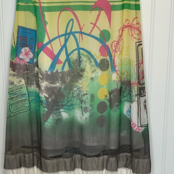 Soggo Collection artsy midi shift dress size S - Picture 7 of 8